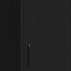 Armadietto Nero 42,5x35x101,5 cm in Acciaio