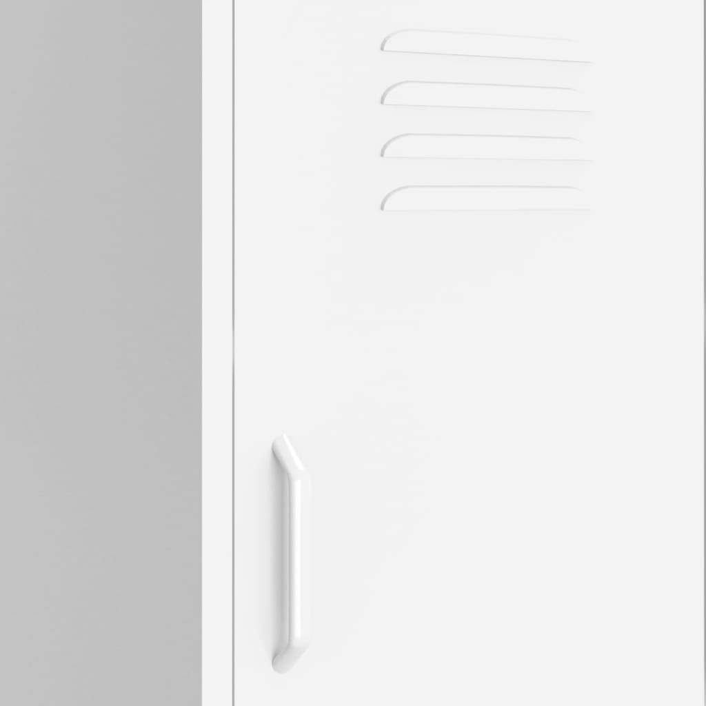 Armadietto Bianco 42,5x35x101,5 cm in Acciaio