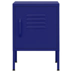 Comodino Blu Marino 35x35x51 cm in Acciaio