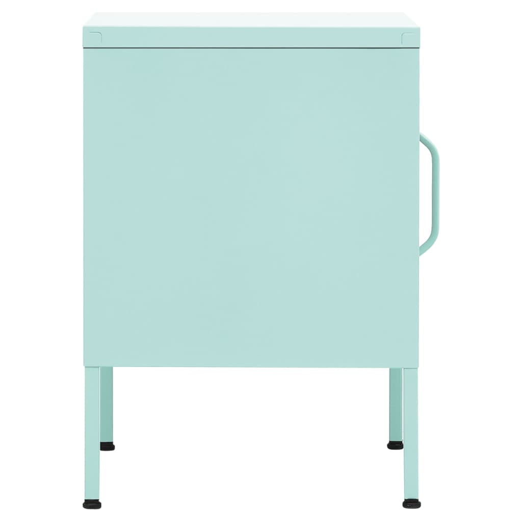 Comodino Menta 35x35x51 cm in Acciaio