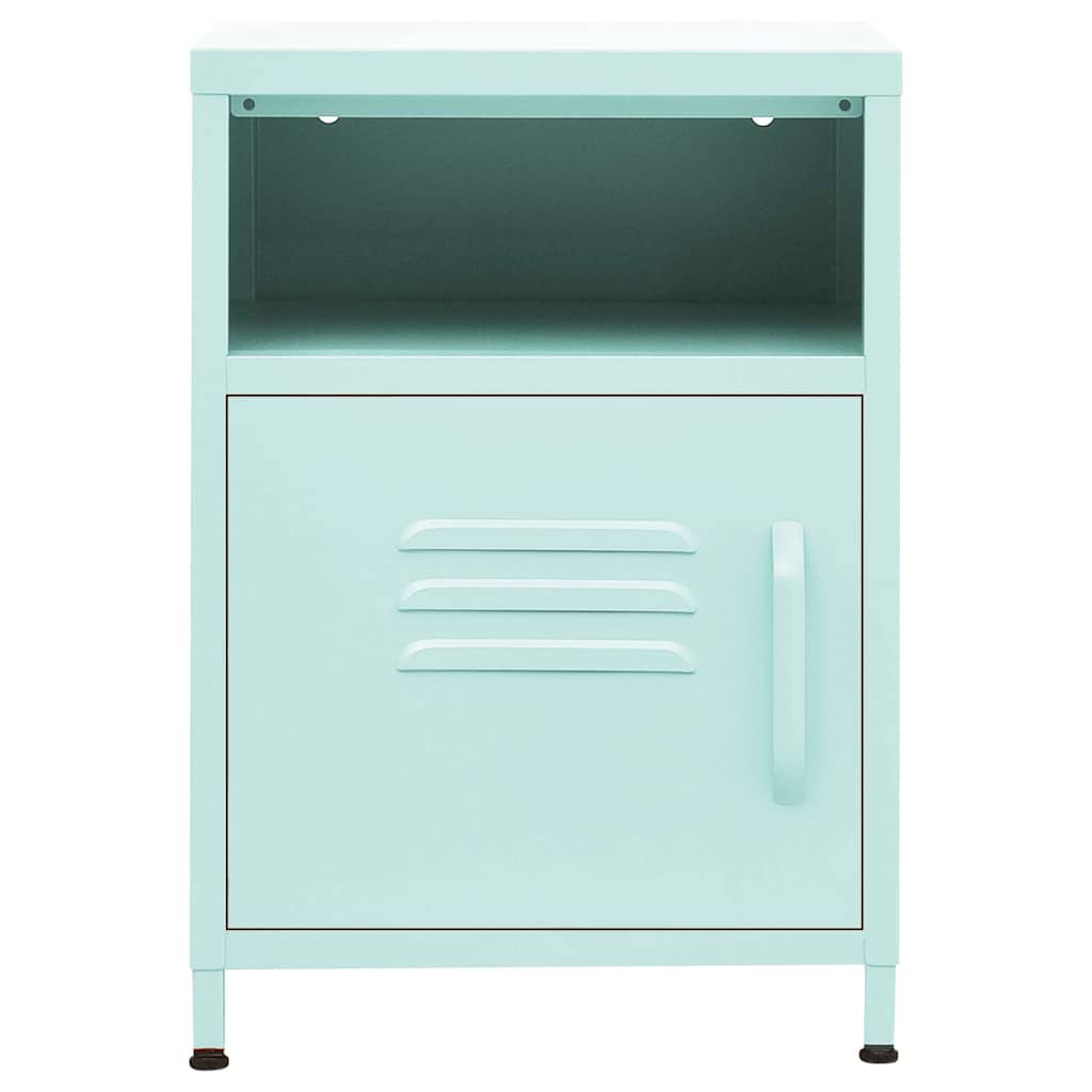 Comodino Menta 35x35x51 cm in Acciaio