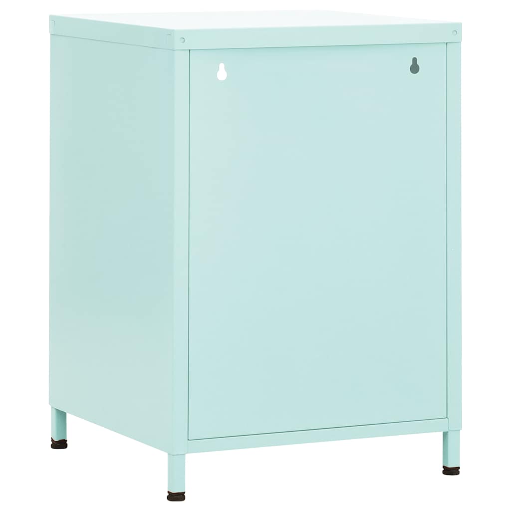 Comodino Menta 35x35x51 cm in Acciaio