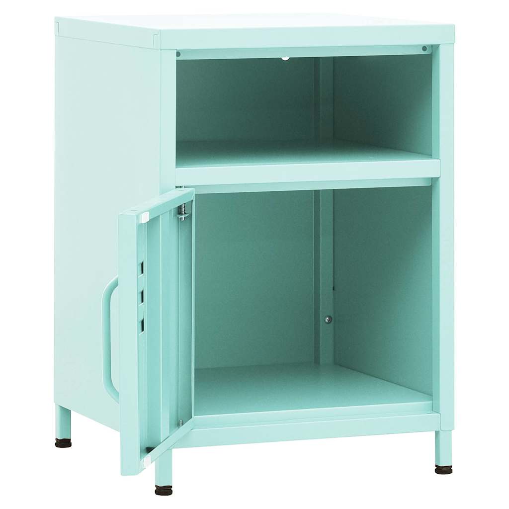Comodino Menta 35x35x51 cm in Acciaio