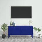 Mobile TV Blu Marino 105x35x50 cm in Acciaio
