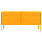 Mobile TV Giallo Senape 105x35x50 cm in Acciaio