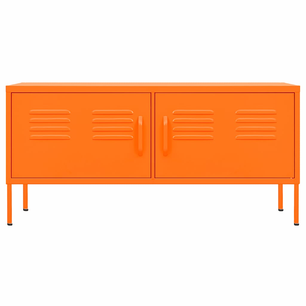 Mobile TV Arancione 105x35x50 cm in Acciaio