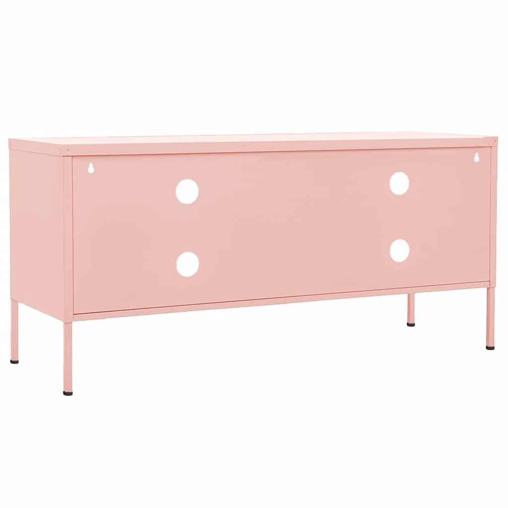 Mobile TV Rosa 105x35x50 cm in Acciaio