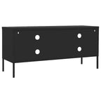 Mobile TV Nero 105x35x50 cm in Acciaio