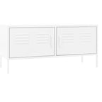 Mobile TV Bianco 105x35x50 cm in Acciaio