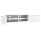 Mobile TV Bianco 105x35x50 cm in Acciaio