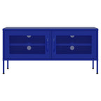 Mobile TV Blu Marino 105x35x50 cm in Acciaio