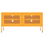 Mobile TV Giallo Senape 105x35x50 cm in Acciaio