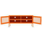 Mobile TV Arancione 105x35x50 cm in Acciaio