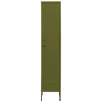 Armadio Verde Oliva 35x46x180 cm in Acciaio