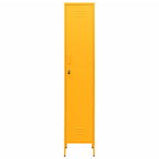 Armadio Giallo Senape 35x46x180 cm in Acciaio