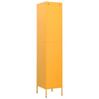 Armadio Giallo Senape 35x46x180 cm in Acciaio