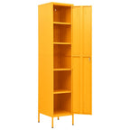 Armadio Giallo Senape 35x46x180 cm in Acciaio