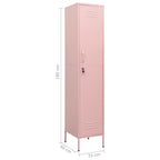 Armadio Rosa 35x46x180 cm in Acciaio