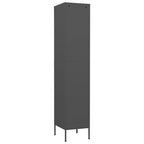 Armadio Antracite 35x46x180 cm in Acciaio