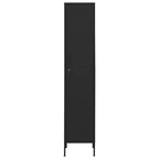 Armadio Nero 35x46x180 cm in Acciaio