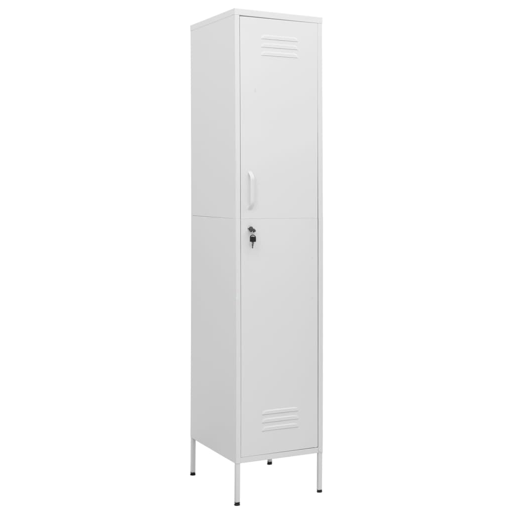 Armadio Bianco 35x46x180 cm in Acciaio