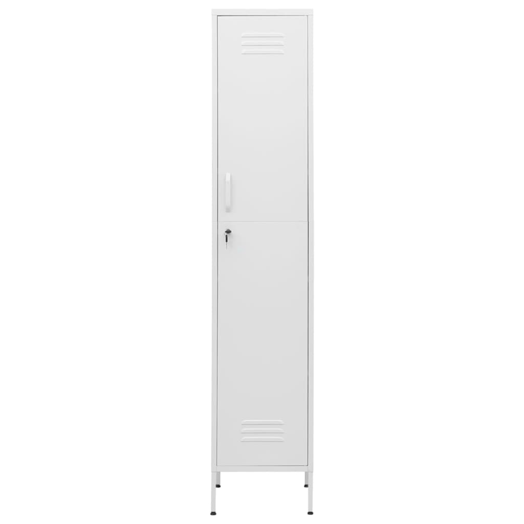Armadio Bianco 35x46x180 cm in Acciaio