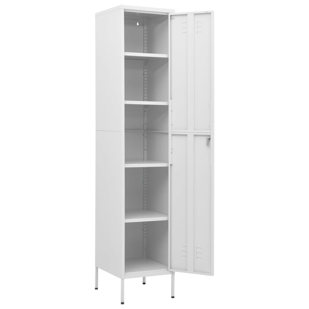 Armadio Bianco 35x46x180 cm in Acciaio