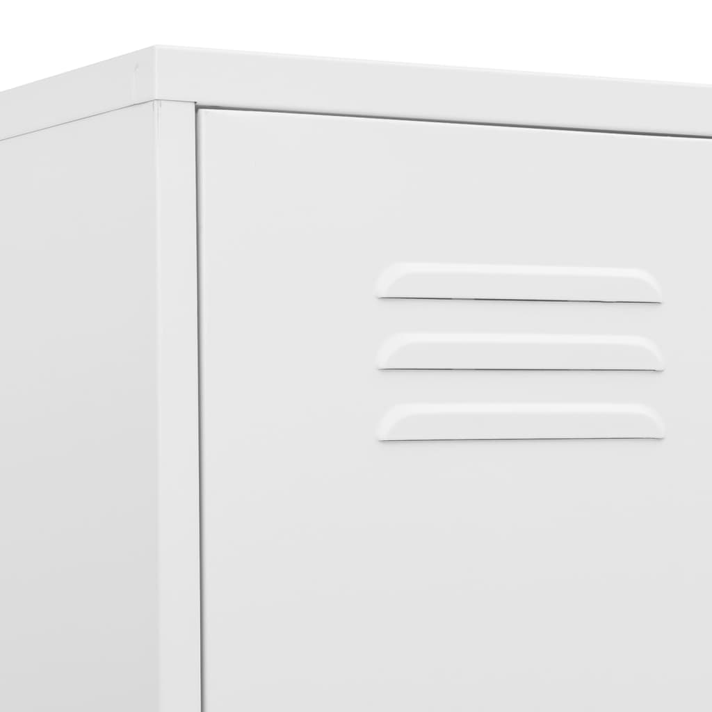 Armadio Bianco 35x46x180 cm in Acciaio