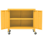 Armadietto Giallo Senape 60x35x56 cm in Acciaio