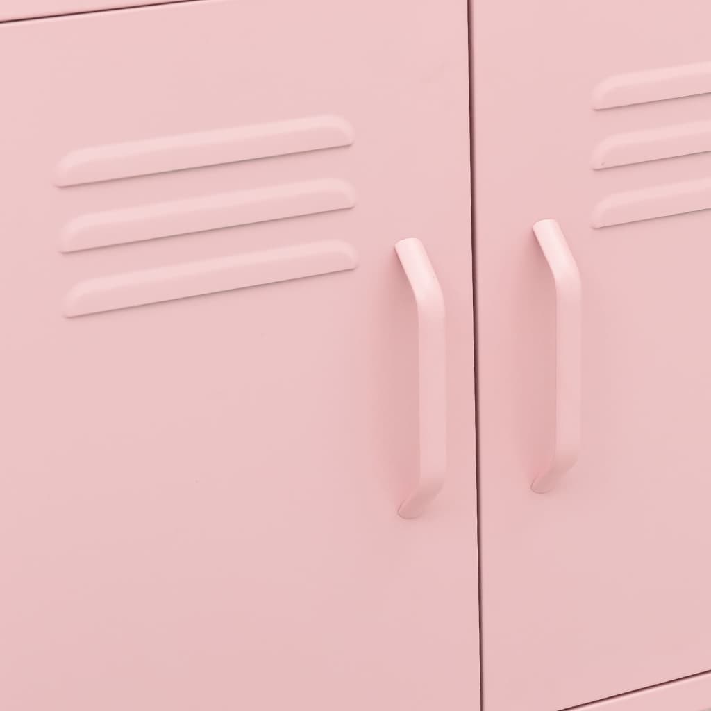 Armadietto Rosa 60x35x56 cm in Acciaio