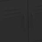 Armadietto Nero 60x35x56 cm in Acciaio