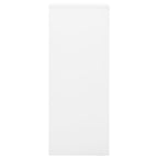 Armadio per Ufficio Bianco 90x40x102 cm in Acciaio