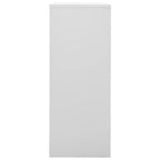Armadio per Ufficio Grigio Chiaro 90x40x102 cm in Acciaio