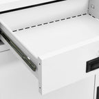 Armadio per Ufficio Bianco 90x40x102 cm in Acciaio