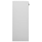 Armadio per Ufficio Grigio Chiaro 90x40x102 cm in Acciaio
