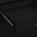 Armadio per Ufficio Nero 90x40x102 cm in Acciaio