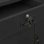 Armadio per Ufficio Antracite 90x40x102 cm in Acciaio
