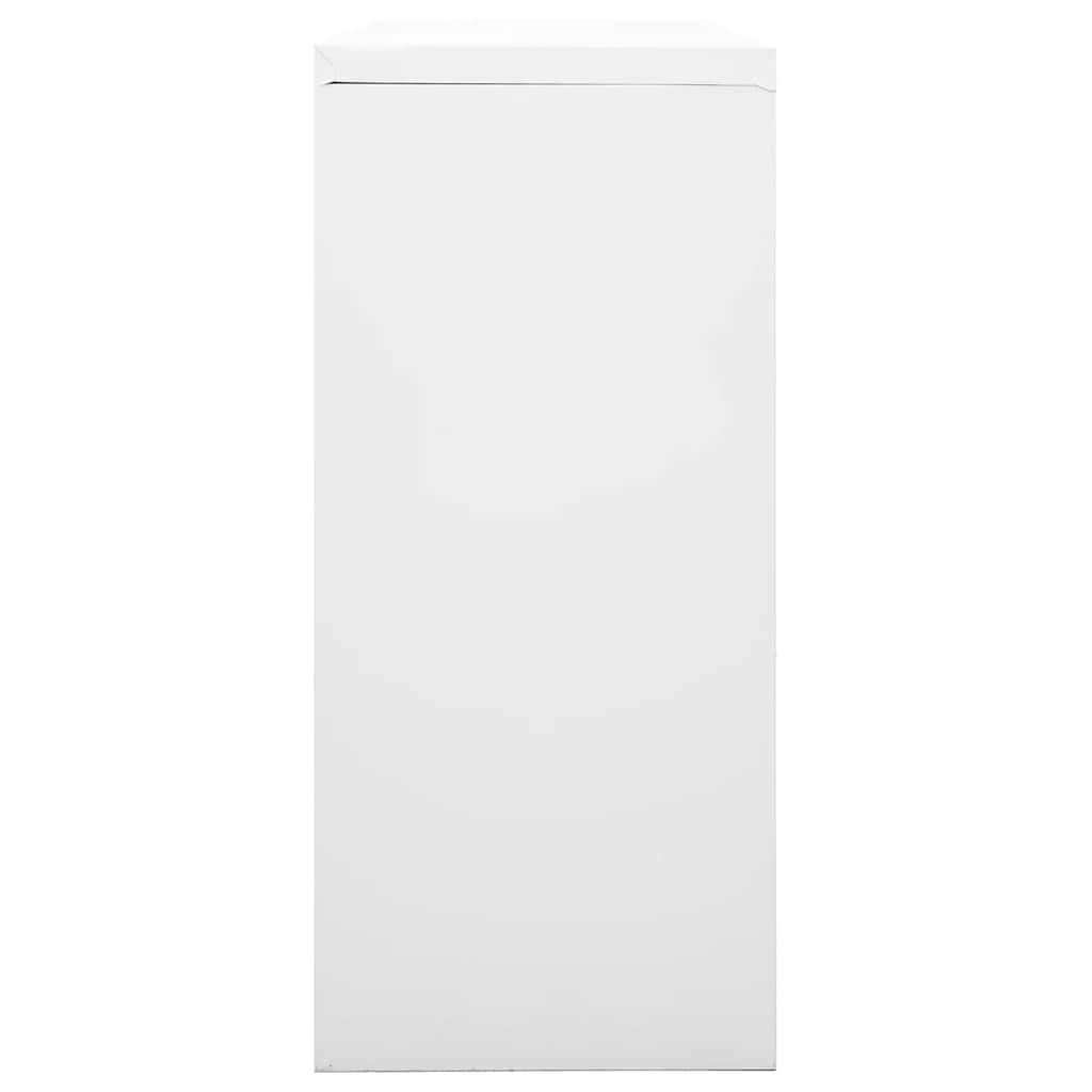 Armadio con Ante Scorrevoli Grigio 90x40x90 cm in Acciaio