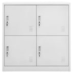 Armadietto con Chiave Grigio Chiaro 90x45x92,5 cm in Acciaio