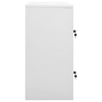 Armadietto con Chiave Grigio Chiaro 90x45x92,5 cm in Acciaio