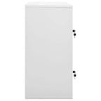 Armadietto con Chiave Grigio Chiaro e Blu 90x45x92,5 cm Acciaio