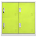 Armadietto a Chiave Grigio Chiaro e Verde 90x45x92,5 cm Acciaio
