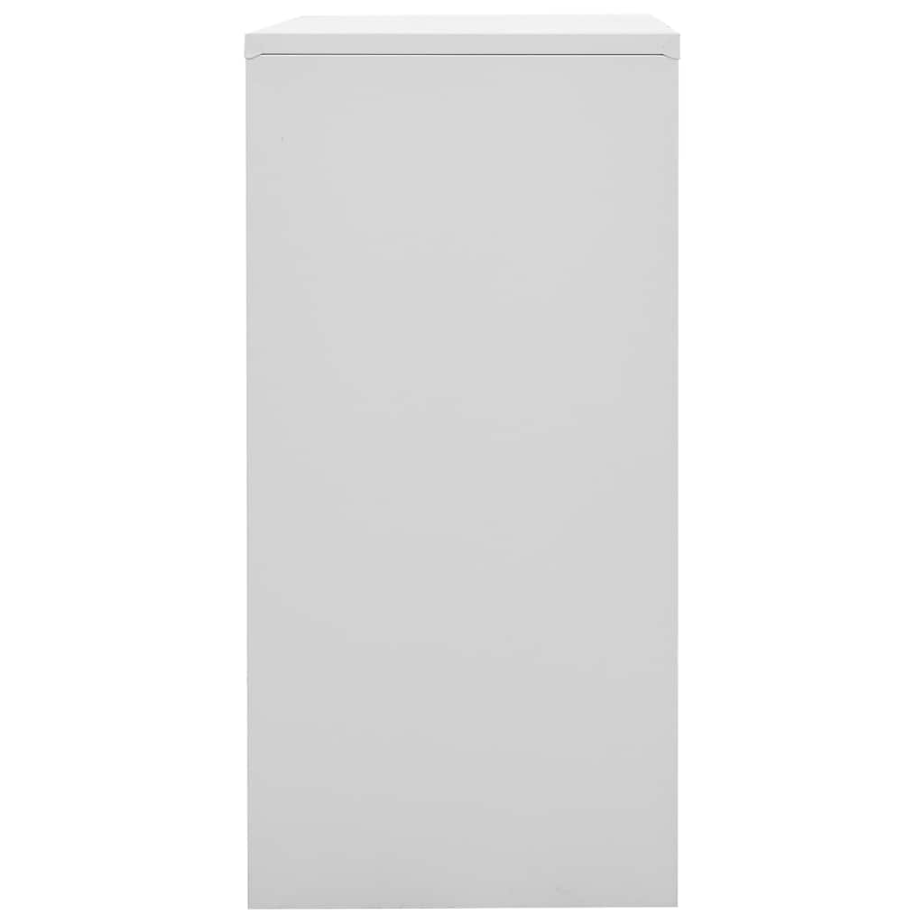 Armadietto con Chiave Grigio Chiaro e Blu 90x45x92,5 cm Acciaio