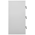 Armadietto a Chiave Grigio Chiaro e Verde 90x45x92,5 cm Acciaio