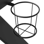 Scrivania da Gaming con Gambe a K Nera 90x60x75 cm