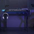 Scrivania da Gaming con Gambe a K Nera 90x60x75 cm
