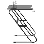 Scrivania da Gaming con Gambe a ZZ Nera 90x60x75 cm