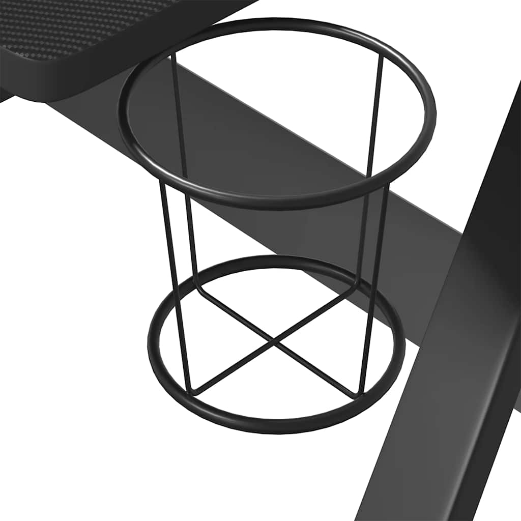 Scrivania da Gaming con Gambe a ZZ Nera 90x60x75 cm