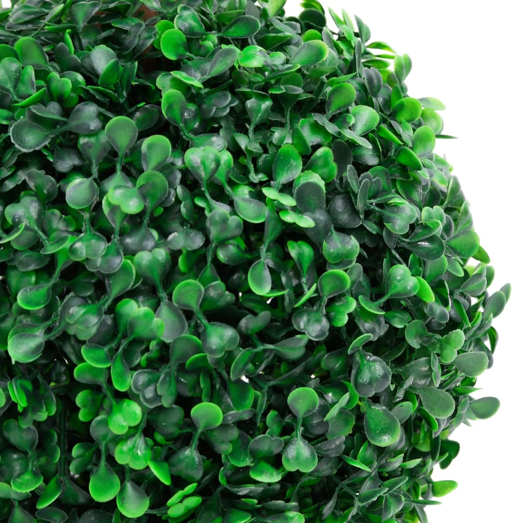 Pianta di Bosso Artificiale a Sfera con Vaso Verde 60 cm
