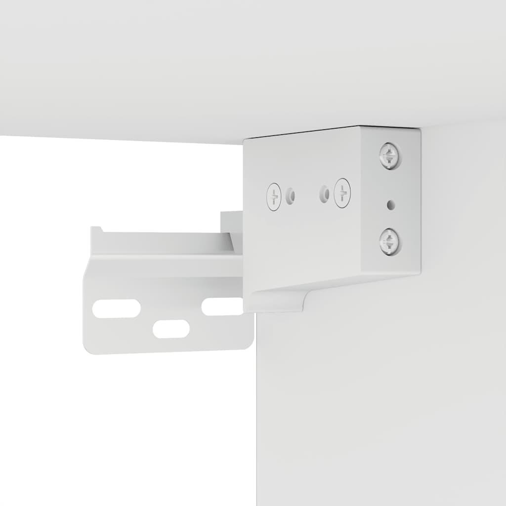 Set Mobili Porta TV 4 pz Bianco in Legno Multistrato